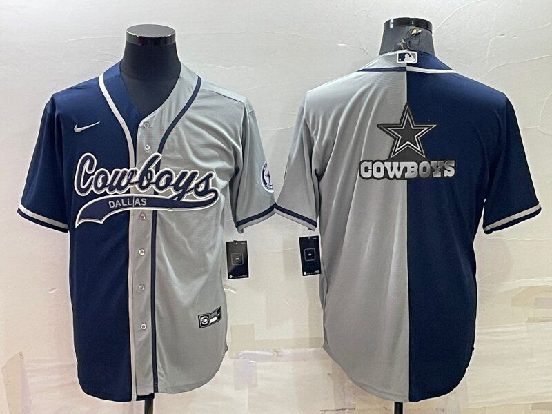 Men Dallas Cowboys Blank Blue grey 2022 Nike Co branded NFL Jerseys->dallas cowboys->NFL Jersey